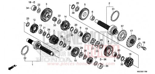 BOITE DE VITESSES CB1100SAE de 2014